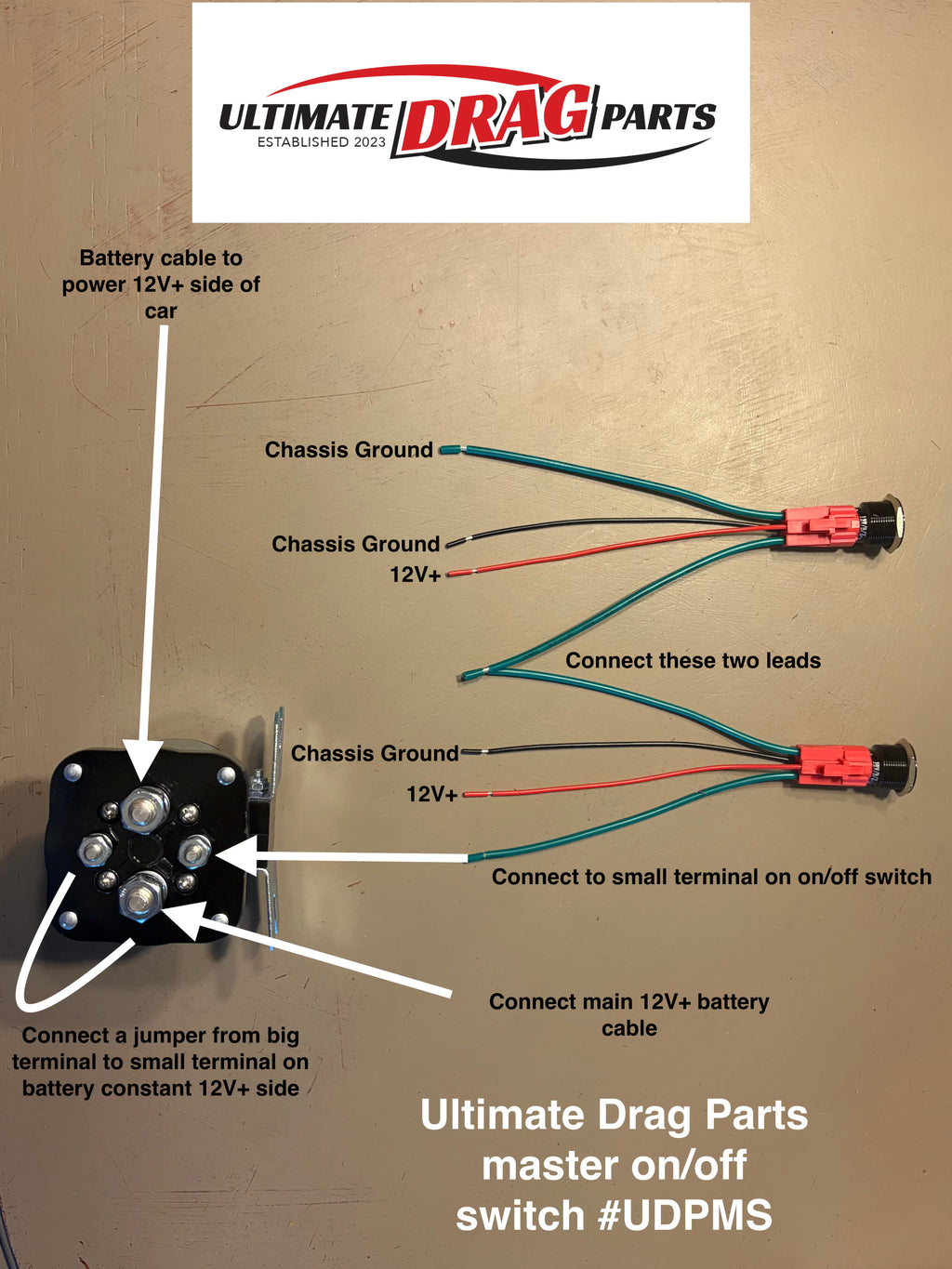 Ultimate Drag Parts master on/off switch kit
